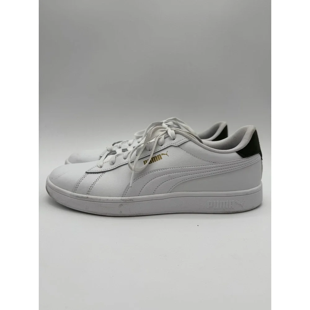 Puma Smash v2 Men's Size 10.5‎ White Green Casual Sneakers